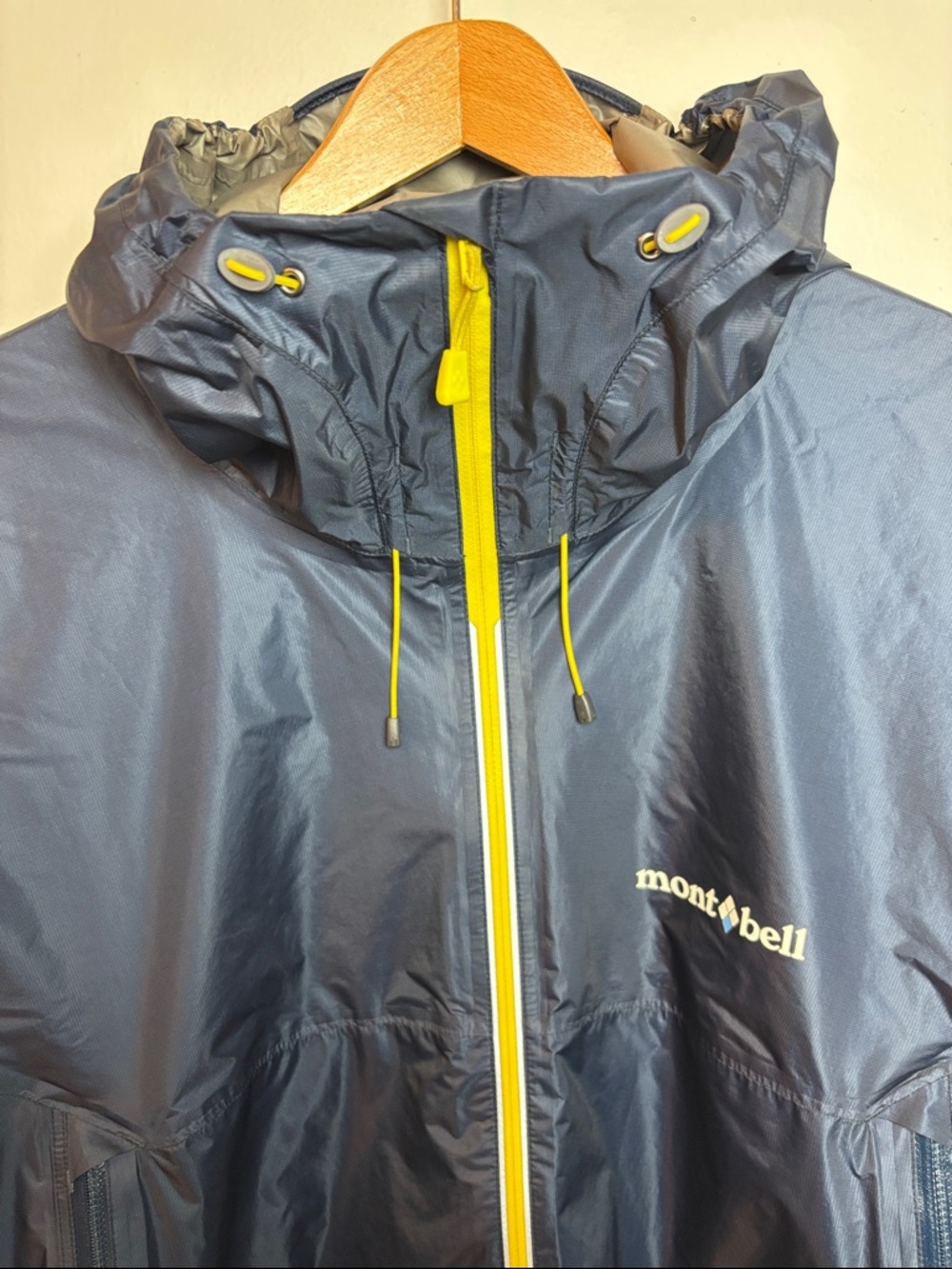 Montbell Men’s XL Versalite Windstopper Gore-Tex Navy Blue Jacket Rainwear - Picture 4 of 12